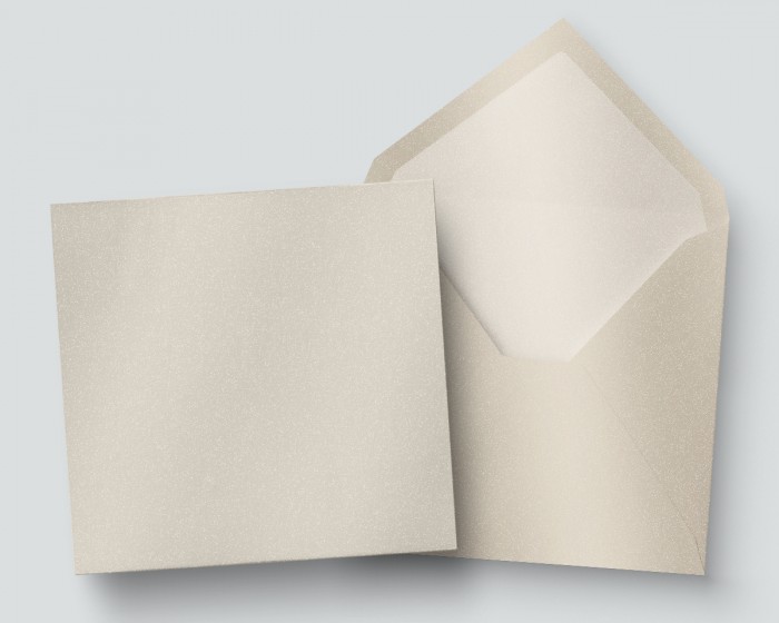 Enveloppes sans impression carrées blanches ou de couleur