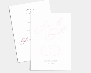 Connessione - Save the Date carte mariage (vertical)