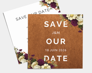 Rustic Love - Save the Date carte mariage