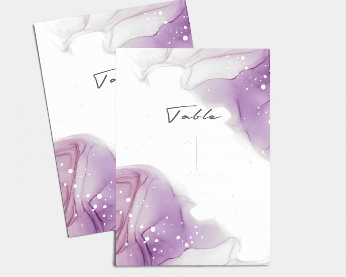 Purple Ink - Numéros de Table 1 - 10