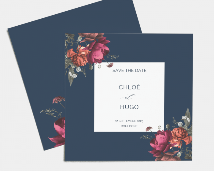 Blooming Botanical - Save the Date carte mariage