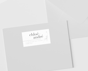 Elegante - Étiquettes d'adresse pour enveloppes