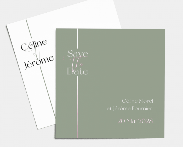 Linea - Save the Date carte mariage