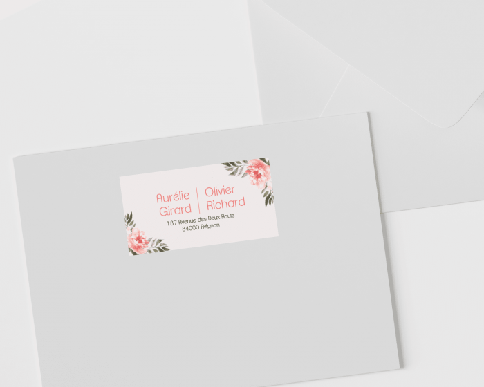 Aurora - Étiquettes d'adresse pour enveloppes