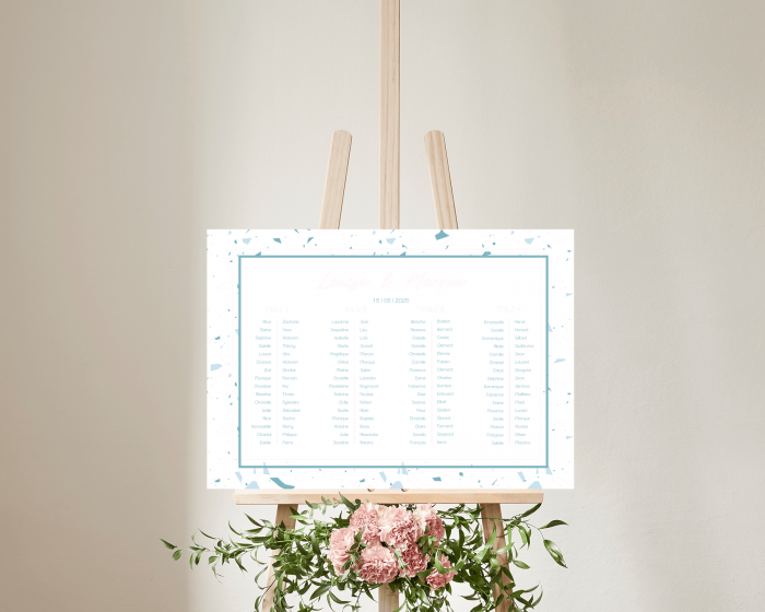 Beautiful Confetti - Plan de Table 70x50 cm (horizontal)