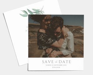 Lush Greenery - Save the Date carte mariage