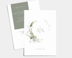 Lyra - Save the Date carte mariage (vertical)
