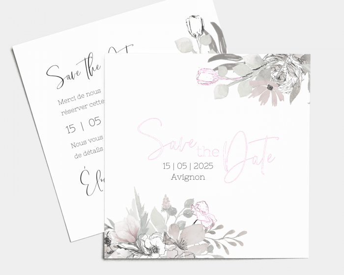 Velvet - Save the Date carte mariage