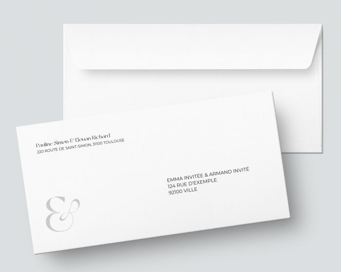 Letters - Enveloppe longue imprimée