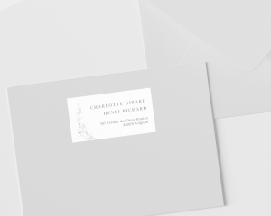 Graceful Botanical - Étiquettes d'adresse pour enveloppes