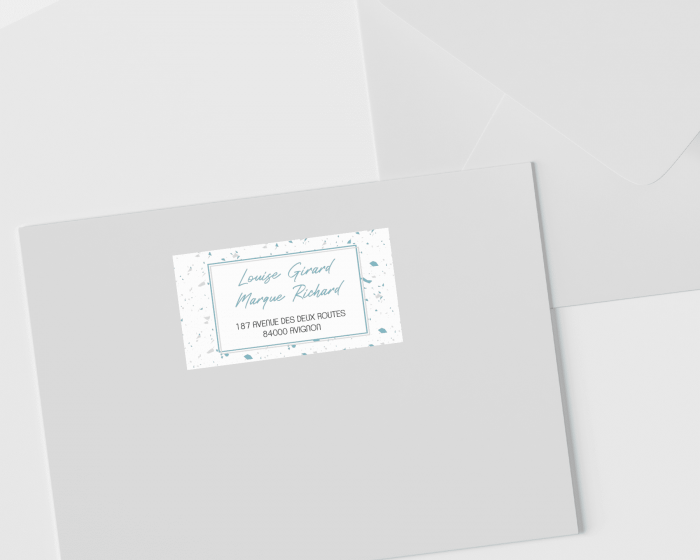 Beautiful Confetti - Étiquettes d'adresse pour enveloppes