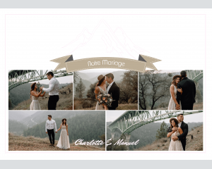 Love Mountains - Affiche de mariage