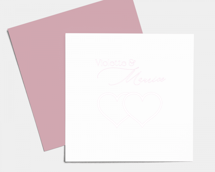 Hearts - Save the Date carte mariage