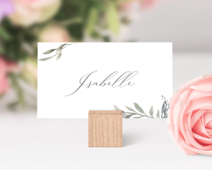 Muted Floral - Marque-place mariage