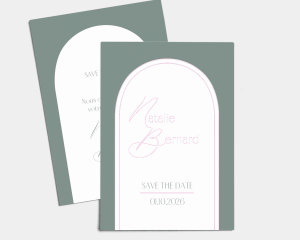Grace - Save the Date carte mariage (vertical)