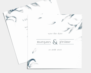 Blue Sprigs - Save the Date carte mariage