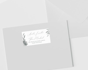 Muted Floral - Étiquettes d'adresse pour enveloppes
