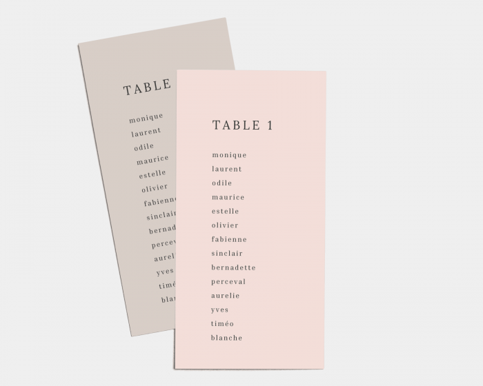 Natural Palette - Plan de Table 1 - 10