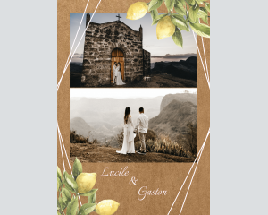 Lemon - Affiche de mariage (verticale)