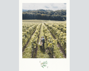 Painted Winery - Affiche de mariage (verticale)