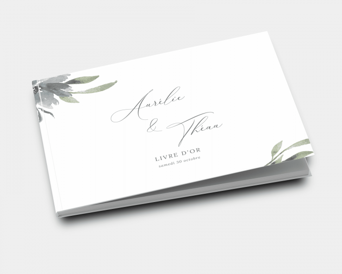 Muted Floral - Livre d´or mariage