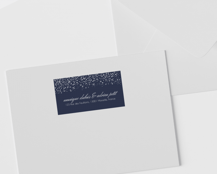 Starry Sky - Étiquettes d'adresse pour enveloppes