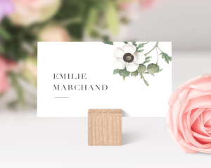 Vintage Peony - Marque-place mariage