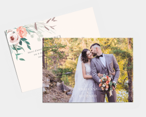 Wild Wreath - Carte de remerciements mariage petit format