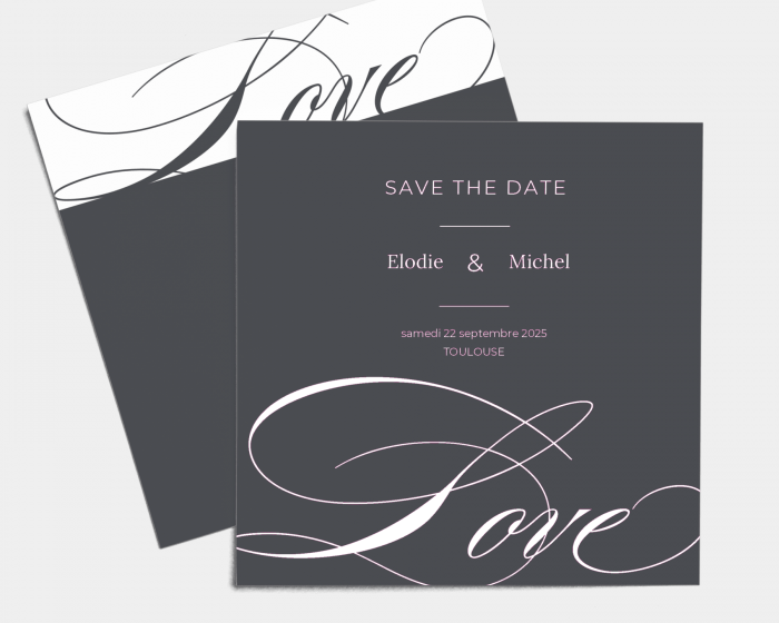 Swing - Save the Date carte mariage