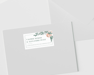 Gilded Botanical - Étiquettes d'adresse pour enveloppes
