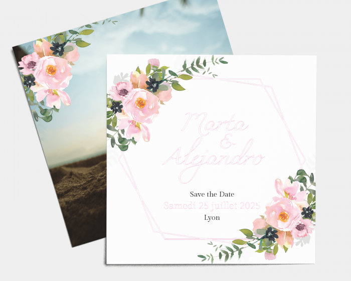 Fiore - Save the Date carte mariage
