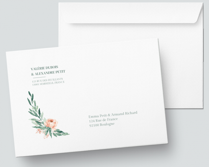 Gilded Botanical - Enveloppe C5 imprimée