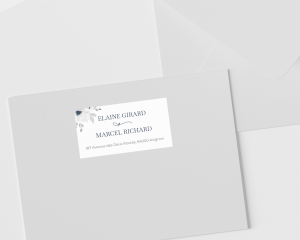 Shades of Blue - Étiquettes d'adresse pour enveloppes