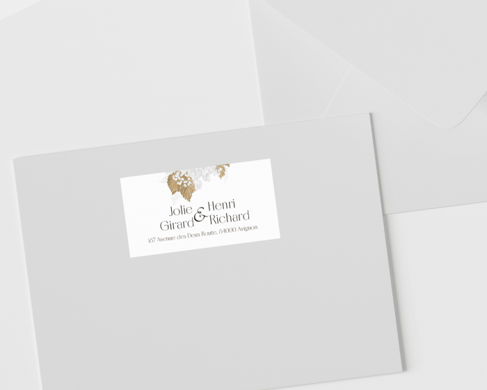 Ivory Luna - Étiquettes d'adresse pour enveloppes