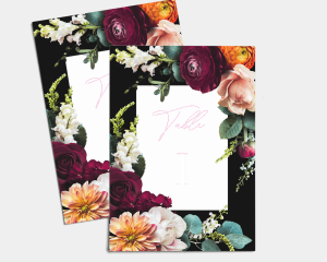 Florals - Numéros de Table 1 - 10