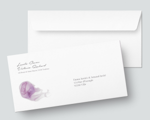 Purple Ink - Enveloppe longue imprimée