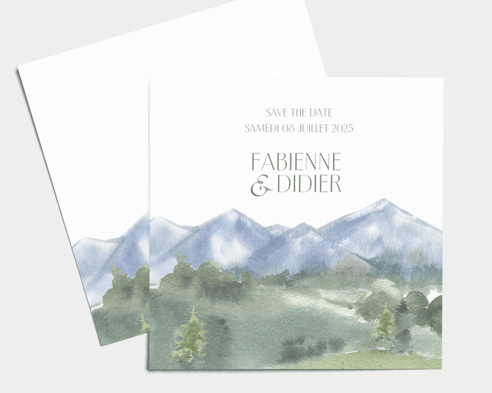 Countryside - Save the Date carte mariage
