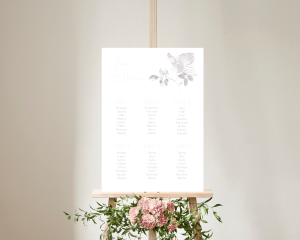 Lined Rose - Plan de Table 50x70 cm (vertical)