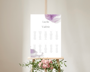 Purple Ink - Plan de Table 50x70 cm (vertical)