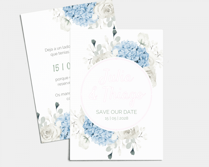 Hortense - Save the Date carte mariage (vertical)