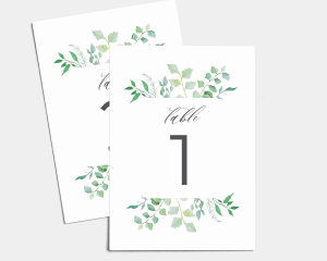 Leafy Ampersand - Numéros de Table 1 - 10