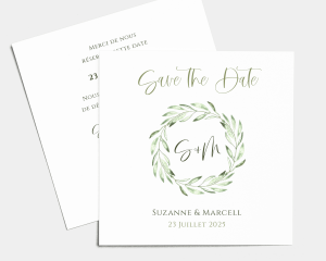 Olive - Save the Date carte mariage