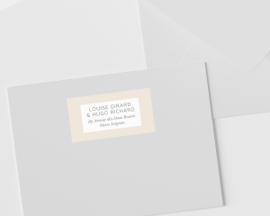 Floral Cube - Étiquettes d'adresse pour enveloppes