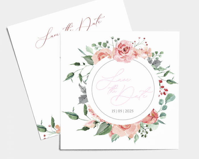 Summer Blossom - Save the Date carte mariage