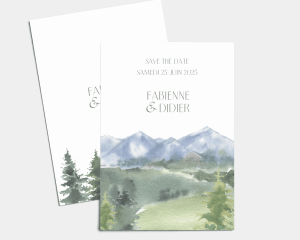 Countryside - Save the Date carte mariage (vertical)