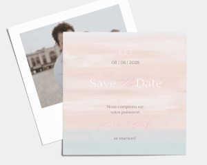 Pastell - Save the Date carte mariage