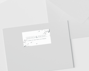 Blue Sprigs - Étiquettes d'adresse pour enveloppes