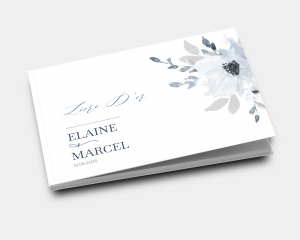 Shades of Blue - Livre d´or mariage