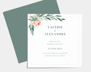 Gilded Botanical - Save the Date carte mariage
