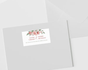 Summer Blossom - Étiquettes d'adresse pour enveloppes